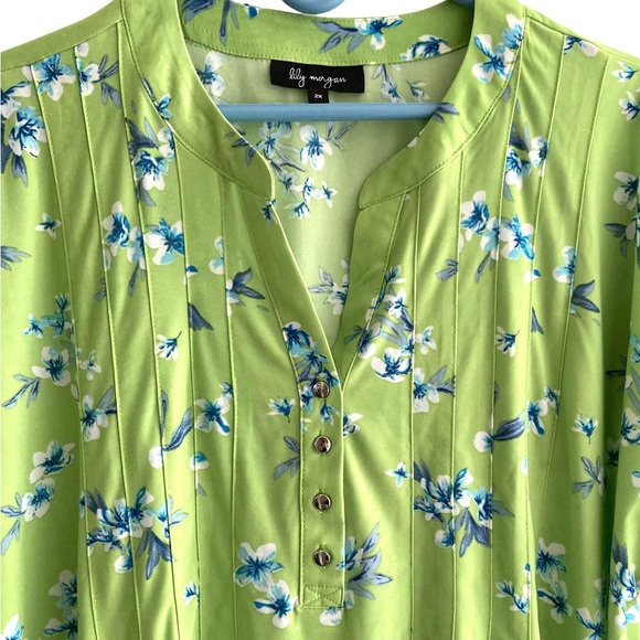 Lily Morgan | Floral Blouse - Picture 4 of 13